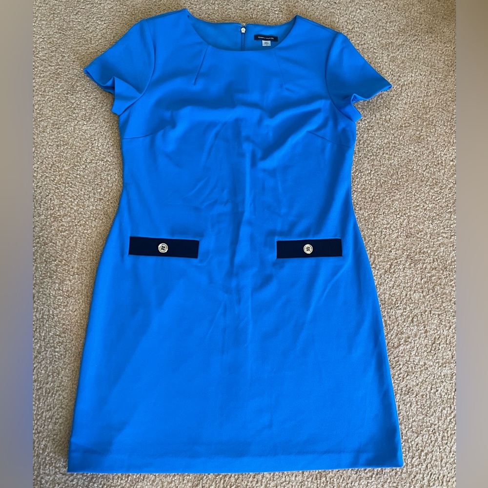 Tommy Hilfiger Faux-pocket Shift Dress, 12